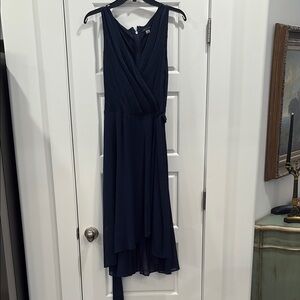 Tommy Hilfiger Blue Sleeveless Wrap Sundress